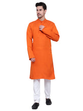 Men Pure Cotton Full Sleeve Long Kurta Set